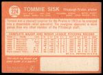 1964 Topps #224 Tommie Sisk<br />B64T 12 9188<br /><a class='button AddToCart' data-ajax='true' data-ajax-mode='replace' data-ajax-update='#cart-info' href='/AddToCart?itemId=7072170&quantity=1&type=0'>Add To Cart</a>