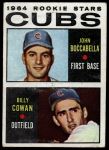 #192 Cubs Rookies Billy Cowan / John Boccabella 