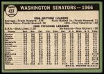 1967 Topps #437  Senators Team<br />B67T 14 5778<br /><a class='button AddToCart' data-ajax='true' data-ajax-mode='replace' data-ajax-update='#cart-info' href='/AddToCart?itemId=7072338&quantity=1&type=0'>Add To Cart</a>