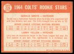 1964 Topps #226  -  Jerry Grote / Larry Yellen Colt 45s Rookies<br />B64T 12 9297<br /><a class='button AddToCart' data-ajax='true' data-ajax-mode='replace' data-ajax-update='#cart-info' href='/AddToCart?itemId=7072389&quantity=1&type=0'>Add To Cart</a>