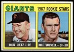 #341 Giants Rookies Dick Dietz / Bill Sorrell 
