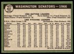 1967 Topps #437  Senators Team<br />B67T 14 6087<br /><a class='button AddToCart' data-ajax='true' data-ajax-mode='replace' data-ajax-update='#cart-info' href='/AddToCart?itemId=7072891&quantity=1&type=0'>Add To Cart</a>