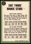 1967 Topps #137  -  Ron Clark / Jim Ollom Twins Rookies<br />B67T 14 6292<br /><a class='button AddToCart' data-ajax='true' data-ajax-mode='replace' data-ajax-update='#cart-info' href='/AddToCart?itemId=7073162&quantity=1&type=0'>Add To Cart</a>