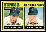 1967 Topps #137  -  Ron Clark / Jim Ollom Twins Rookies<br />B67T 14 6292<br /><a class='button AddToCart' data-ajax='true' data-ajax-mode='replace' data-ajax-update='#cart-info' href='/AddToCart?itemId=7073162&quantity=1&type=0'>Add To Cart</a>