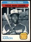 1973 Topps #473  -  Hank Aaron All-Time Total Base Leader<br />ST01 06 8514<br /><a class='button AddToCart' data-ajax='true' data-ajax-mode='replace' data-ajax-update='#cart-info' href='/AddToCart?itemId=7073228&quantity=1&type=0'>Add To Cart</a>