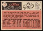 1966 Topps #271 Hal Lanier<br />B66T 14 6504<br /><a class='button AddToCart' data-ajax='true' data-ajax-mode='replace' data-ajax-update='#cart-info' href='/AddToCart?itemId=7073376&quantity=1&type=0'>Add To Cart</a>
