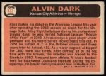 1966 Topps #433 Al Dark<br />B66T 14 6605<br /><a class='button AddToCart' data-ajax='true' data-ajax-mode='replace' data-ajax-update='#cart-info' href='/AddToCart?itemId=7073477&quantity=1&type=0'>Add To Cart</a>