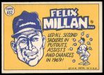 1970 Topps #452  -  Felix Millan All-Star<br />B70T 12 3612<br /><a class='button AddToCart' data-ajax='true' data-ajax-mode='replace' data-ajax-update='#cart-info' href='/AddToCart?itemId=7073651&quantity=1&type=0'>Add To Cart</a>