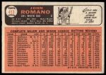 1966 Topps #413 John Romano<br />B66T 14 6753<br /><a class='button AddToCart' data-ajax='true' data-ajax-mode='replace' data-ajax-update='#cart-info' href='/AddToCart?itemId=7073671&quantity=1&type=0'>Add To Cart</a>