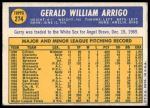 1970 Topps #274 Gerry Arrigo<br />B70T 12 3655<br /><a class='button AddToCart' data-ajax='true' data-ajax-mode='replace' data-ajax-update='#cart-info' href='/AddToCart?itemId=7073736&quantity=1&type=0'>Add To Cart</a>