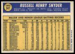 1970 Topps #347 Russ Snyder<br />B70T 12 3682<br /><a class='button AddToCart' data-ajax='true' data-ajax-mode='replace' data-ajax-update='#cart-info' href='/AddToCart?itemId=7073788&quantity=1&type=0'>Add To Cart</a>