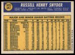 1970 Topps #347 Russ Snyder<br />B70T 12 3683<br /><a class='button AddToCart' data-ajax='true' data-ajax-mode='replace' data-ajax-update='#cart-info' href='/AddToCart?itemId=7073790&quantity=1&type=0'>Add To Cart</a>
