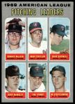 #70 AL Pitching Leaders Dave Boswell / Mike Cuellar / Dennis McLain / Dave McNally / Jim Perry / Mel Stottlemyre 