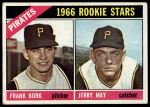 1966 Topps #123  -  Jerry May / Frank Bork Pirates Rookies<br />B66T 14 6999<br /><a class='button AddToCart' data-ajax='true' data-ajax-mode='replace' data-ajax-update='#cart-info' href='/AddToCart?itemId=7074179&quantity=1&type=0'>Add To Cart</a>