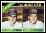 1966 Topps #333  -  Joe Coleman / Jim French Senators Rookies<br />B66T 14 7491<br /><a class='button AddToCart' data-ajax='true' data-ajax-mode='replace' data-ajax-update='#cart-info' href='/AddToCart?itemId=7074766&quantity=1&type=0'>Add To Cart</a>