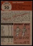 1953 Topps #20 Hank Thompson<br />B53T 02 6209<br /><a class='button AddToCart' data-ajax='true' data-ajax-mode='replace' data-ajax-update='#cart-info' href='/AddToCart?itemId=7074843&quantity=1&type=0'>Add To Cart</a>
