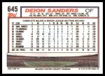 1992 Topps #645 Deion Sanders<br />ST01 06 8560<br /><a class='button AddToCart' data-ajax='true' data-ajax-mode='replace' data-ajax-update='#cart-info' href='/AddToCart?itemId=7074878&quantity=1&type=0'>Add To Cart</a>