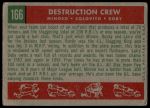 1959 Topps #166  -  Minnie Minoso / Rocky Colavito / Larry Doby Destruction Crew<br />B59T 15 0654<br /><a class='button AddToCart' data-ajax='true' data-ajax-mode='replace' data-ajax-update='#cart-info' href='/AddToCart?itemId=7075356&quantity=1&type=0'>Add To Cart</a>