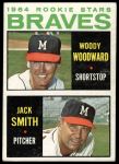 1964 Topps #378  -  Woody Woodward / Jack Smith Braves Rookies<br />B64T 12 9522<br /><a class='button AddToCart' data-ajax='true' data-ajax-mode='replace' data-ajax-update='#cart-info' href='/AddToCart?itemId=7075465&quantity=1&type=0'>Add To Cart</a>