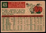 1959 Topps #423 Bob Grim<br />B59T 15 0730<br /><a class='button AddToCart' data-ajax='true' data-ajax-mode='replace' data-ajax-update='#cart-info' href='/AddToCart?itemId=7075504&quantity=1&type=0'>Add To Cart</a>