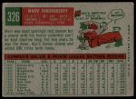 1959 Topps #326 Marv Throneberry<br />B59T 15 0793<br /><a class='button AddToCart' data-ajax='true' data-ajax-mode='replace' data-ajax-update='#cart-info' href='/AddToCart?itemId=7075592&quantity=1&type=0'>Add To Cart</a>