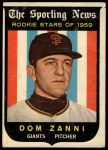 1959 Topps #145 Dom Zanni<br />B59T 15 0933<br /><a class='button AddToCart' data-ajax='true' data-ajax-mode='replace' data-ajax-update='#cart-info' href='/AddToCart?itemId=7075825&quantity=1&type=0'>Add To Cart</a>
