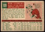 1959 Topps #109 Bob Schmidt<br />B59T 15 0969<br /><a class='button AddToCart' data-ajax='true' data-ajax-mode='replace' data-ajax-update='#cart-info' href='/AddToCart?itemId=7075861&quantity=1&type=0'>Add To Cart</a>