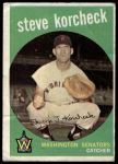 1959 Topps #284 Steve Korcheck<br />B59T 15 1058<br /><a class='button AddToCart' data-ajax='true' data-ajax-mode='replace' data-ajax-update='#cart-info' href='/AddToCart?itemId=7075950&quantity=1&type=0'>Add To Cart</a>