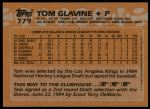 1988 Topps #779 Tom Glavine<br />ST01 06 8576<br /><a class='button AddToCart' data-ajax='true' data-ajax-mode='replace' data-ajax-update='#cart-info' href='/AddToCart?itemId=7076725&quantity=1&type=0'>Add To Cart</a>