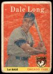 1958 Topps #7 Dale Long<br />B58T 10 7409<br /><a class='button AddToCart' data-ajax='true' data-ajax-mode='replace' data-ajax-update='#cart-info' href='/AddToCart?itemId=7077045&quantity=1&type=0'>Add To Cart</a>