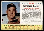 1963 Post Cereal #42 Sherman Lollar<br />B63P 00 4037<br /><a class='button AddToCart' data-ajax='true' data-ajax-mode='replace' data-ajax-update='#cart-info' href='/AddToCart?itemId=7077119&quantity=1&type=0'>Add To Cart</a>