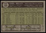 1961 Topps #105 Carl Willey<br />B61T 15 2317<br /><a class='button AddToCart' data-ajax='true' data-ajax-mode='replace' data-ajax-update='#cart-info' href='/AddToCart?itemId=7077205&quantity=1&type=0'>Add To Cart</a>