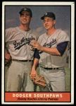 1961 Topps #207  -  Sandy Koufax / Johnny Podres Dodger Southpaws<br />B61T 15 2363<br /><a class='button AddToCart' data-ajax='true' data-ajax-mode='replace' data-ajax-update='#cart-info' href='/AddToCart?itemId=7077252&quantity=1&type=0'>Add To Cart</a>