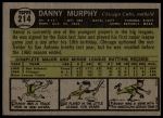 1961 Topps #214 Danny Murphy<br />B61T 15 2374<br /><a class='button AddToCart' data-ajax='true' data-ajax-mode='replace' data-ajax-update='#cart-info' href='/AddToCart?itemId=7077263&quantity=1&type=0'>Add To Cart</a>