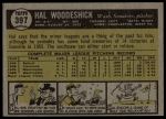 1961 Topps #397 Hal Woodeshick<br />B61T 15 2411<br /><a class='button AddToCart' data-ajax='true' data-ajax-mode='replace' data-ajax-update='#cart-info' href='/AddToCart?itemId=7077300&quantity=1&type=0'>Add To Cart</a>