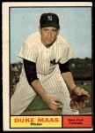 1961 Topps #387 Duke Maas<br />B61T 15 2482<br /><a class='button AddToCart' data-ajax='true' data-ajax-mode='replace' data-ajax-update='#cart-info' href='/AddToCart?itemId=7077371&quantity=1&type=0'>Add To Cart</a>