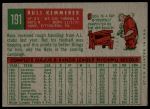 1959 Topps #191 Russ Kemmerer<br />B59T 15 1186<br /><a class='button AddToCart' data-ajax='true' data-ajax-mode='replace' data-ajax-update='#cart-info' href='/AddToCart?itemId=7077617&quantity=1&type=0'>Add To Cart</a>