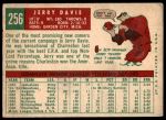 1959 Topps #256 Jerry Davie<br />B59T 15 1195<br /><a class='button AddToCart' data-ajax='true' data-ajax-mode='replace' data-ajax-update='#cart-info' href='/AddToCart?itemId=7077628&quantity=1&type=0'>Add To Cart</a>