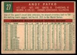 1959 Topps #27 Andy Pafko<br />B59T 15 1198<br /><a class='button AddToCart' data-ajax='true' data-ajax-mode='replace' data-ajax-update='#cart-info' href='/AddToCart?itemId=7077631&quantity=1&type=0'>Add To Cart</a>