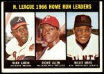 #244 NL HR Leaders Hank Aaron / Willie Mays / Rich Allen 