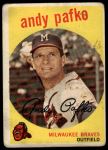 1959 Topps #27 Andy Pafko<br />B59T 15 1428<br /><a class='button AddToCart' data-ajax='true' data-ajax-mode='replace' data-ajax-update='#cart-info' href='/AddToCart?itemId=7077907&quantity=1&type=0'>Add To Cart</a>
