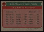 1973 Topps #202  ABA West Semi-Finals<br />K73T 05 5573<br /><a class='button AddToCart' data-ajax='true' data-ajax-mode='replace' data-ajax-update='#cart-info' href='/AddToCart?itemId=7079954&quantity=1&type=0'>Add To Cart</a>