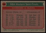 1973 Topps #65  NBA Western Semi-Finals<br />K73T 05 5813<br /><a class='button AddToCart' data-ajax='true' data-ajax-mode='replace' data-ajax-update='#cart-info' href='/AddToCart?itemId=7080441&quantity=1&type=0'>Add To Cart</a>