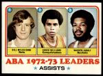 #239 ABA Assists Leaders Bill Melchionni / Chuck Williams / Warren Jabali 