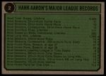 1974 Topps #2  -  Hank Aaron Special 1954-57<br />B74T 10 2268<br /><a class='button AddToCart' data-ajax='true' data-ajax-mode='replace' data-ajax-update='#cart-info' href='/AddToCart?itemId=7081446&quantity=1&type=0'>Add To Cart</a>