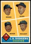#463 Dodgers Coaches Bobby Bragan / Pete Reiser / Joe Becker / Greg Mulleavy 