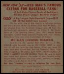 1953 Red Man #19 AL Bob Porterfield<br />B53R 00 0466<br /><a class='button AddToCart' data-ajax='true' data-ajax-mode='replace' data-ajax-update='#cart-info' href='/AddToCart?itemId=7083423&quantity=1&type=0'>Add To Cart</a>