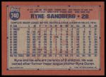 1991 Topps #740 Ryne Sandberg<br />ST01 06 8664<br /><a class='button AddToCart' data-ajax='true' data-ajax-mode='replace' data-ajax-update='#cart-info' href='/AddToCart?itemId=7083426&quantity=1&type=0'>Add To Cart</a>