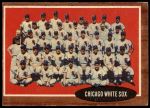 1962 Topps #113 NRM  White Sox Team<br />B62T 12 6517<br /><a class='button AddToCart' data-ajax='true' data-ajax-mode='replace' data-ajax-update='#cart-info' href='/AddToCart?itemId=7088523&quantity=1&type=0'>Add To Cart</a>