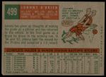 1959 Topps #499 Johnny O'Brien<br />B59T 15 1495<br /><a class='button AddToCart' data-ajax='true' data-ajax-mode='replace' data-ajax-update='#cart-info' href='/AddToCart?itemId=7088553&quantity=1&type=0'>Add To Cart</a>